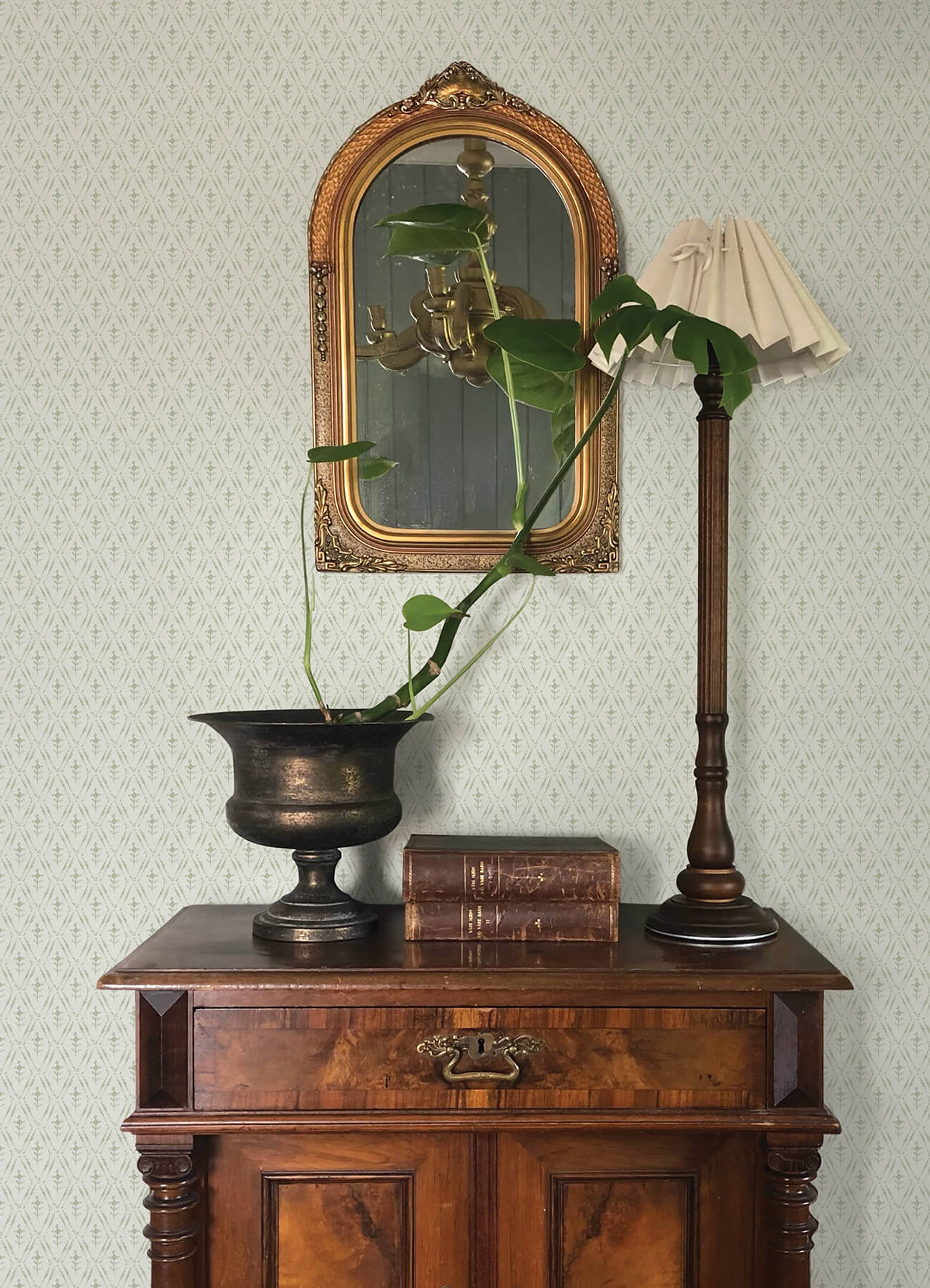 Chris Loves Julia Tillie Wallpaper - Sage