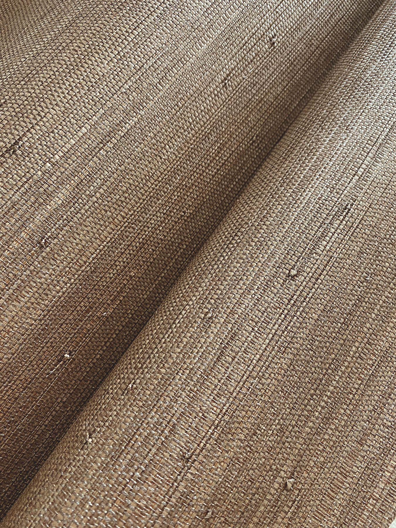 Chris Loves Julia Mycroft Grasscloth Wallpaper - Chestnut