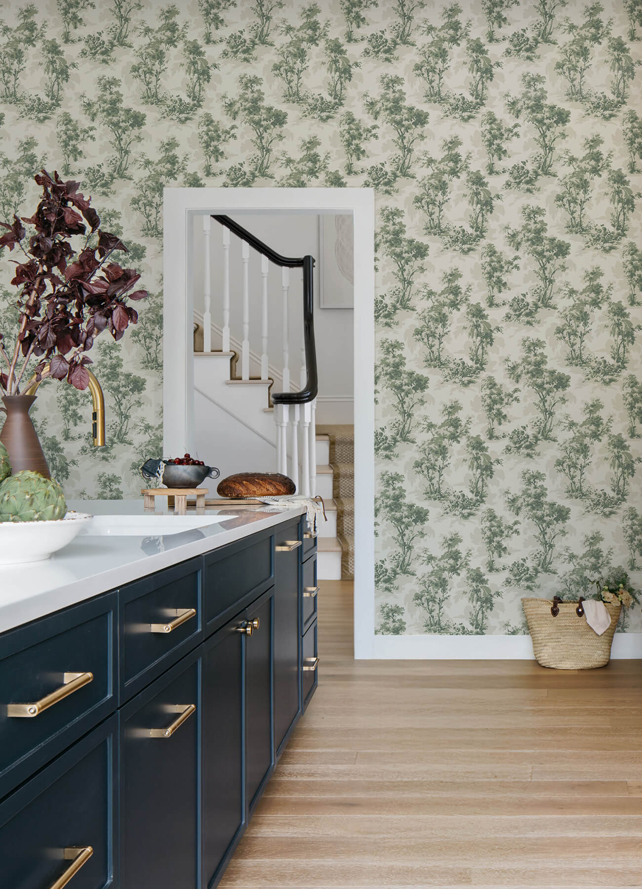 Chris Loves Julia Sainsbury Wallpaper - Sage