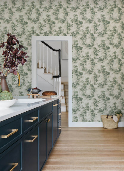 Chris Loves Julia Sainsbury Wallpaper - Sage