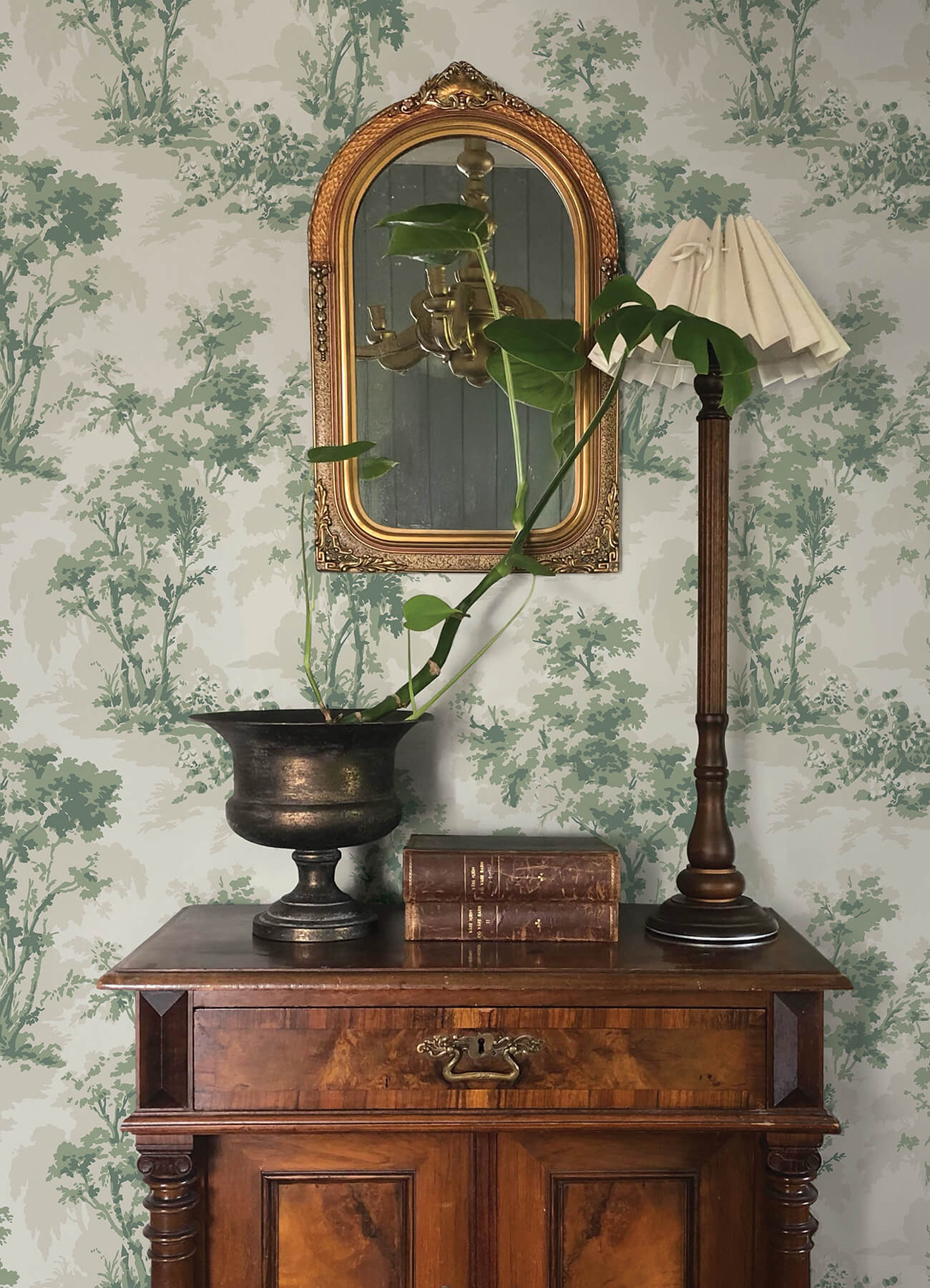 Chris Loves Julia Sainsbury Wallpaper - Sage