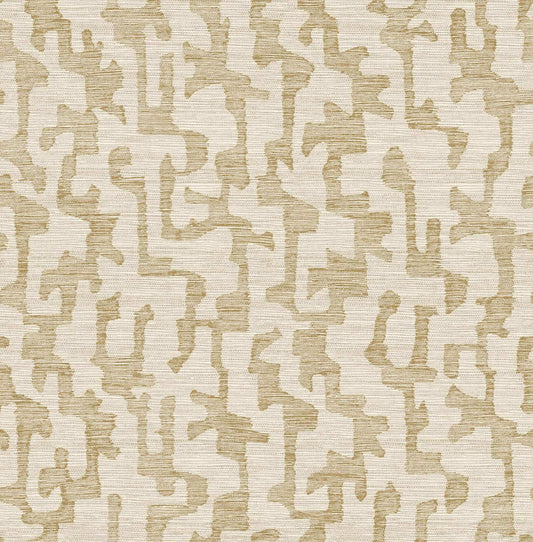 Drew & Jonathan Home Cipher Faux Grasscloth Wallpaper - Chestnut