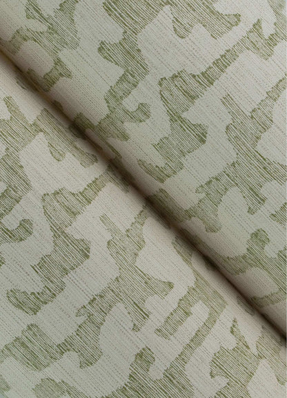 Drew & Jonathan Home Cipher Faux Grasscloth Wallpaper Sample - Moss