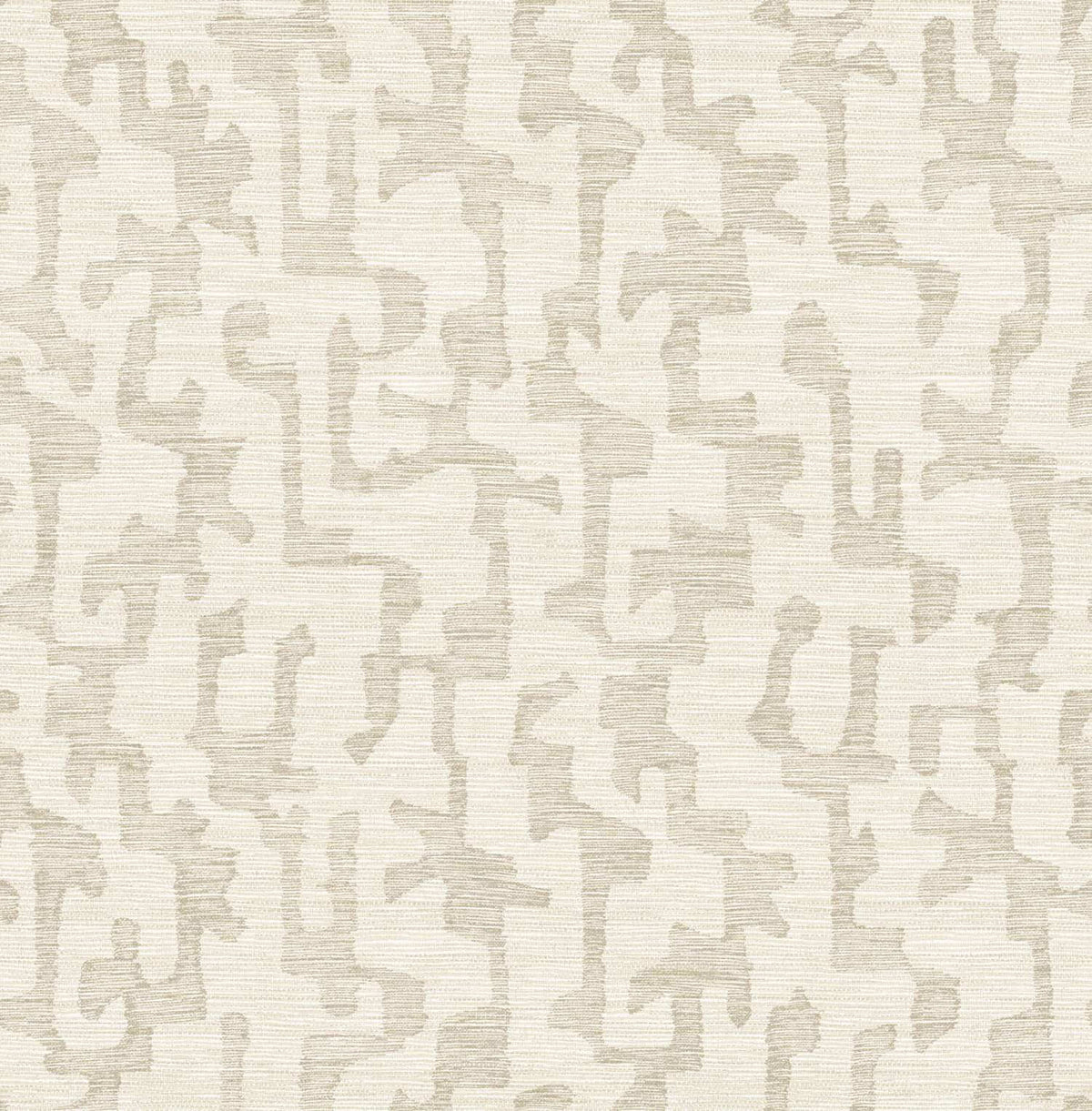 Drew & Jonathan Home Cipher Faux Grasscloth Wallpaper Sample - Beige