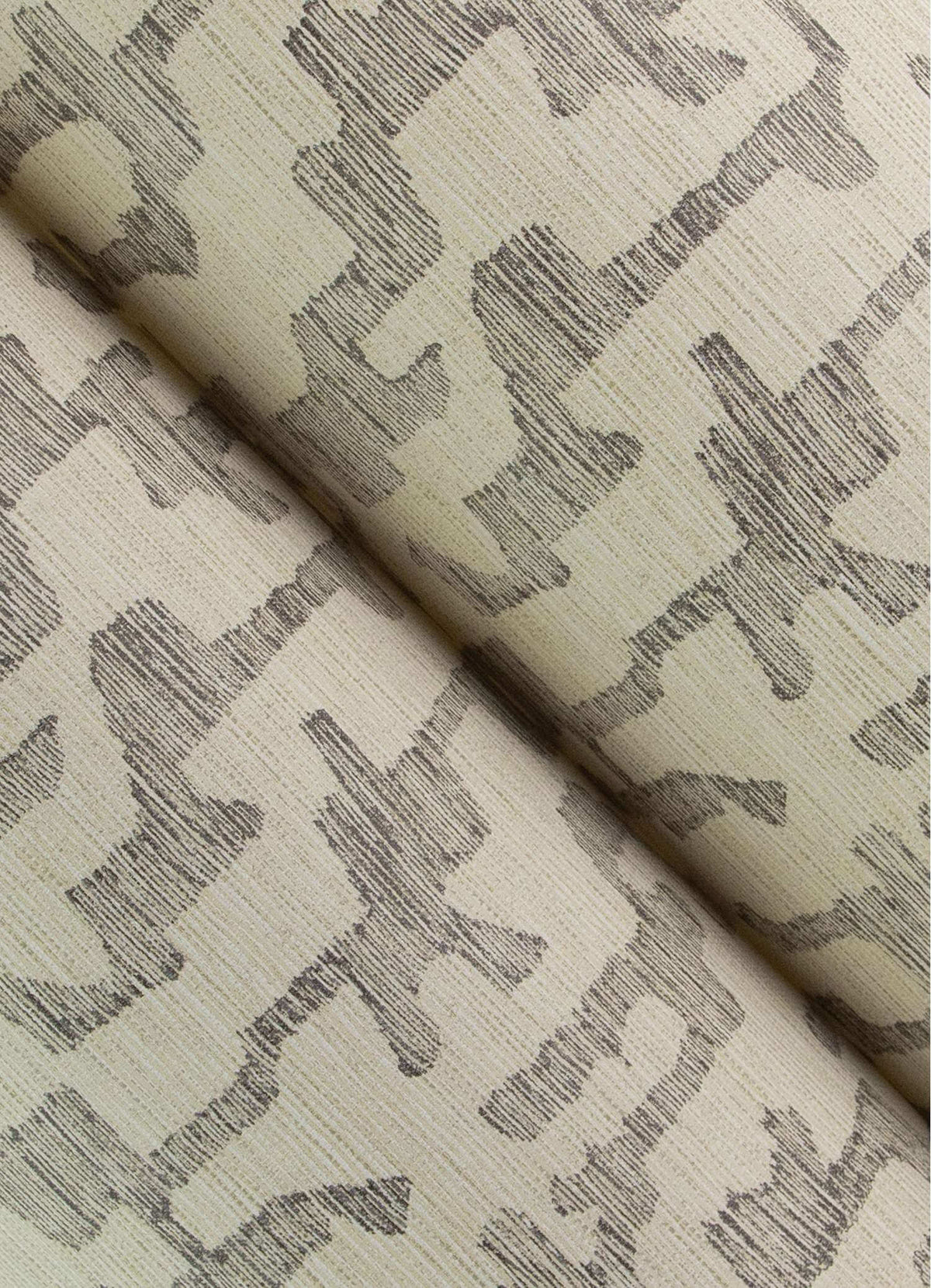 Drew & Jonathan Home Cipher Faux Grasscloth Wallpaper Sample - Black