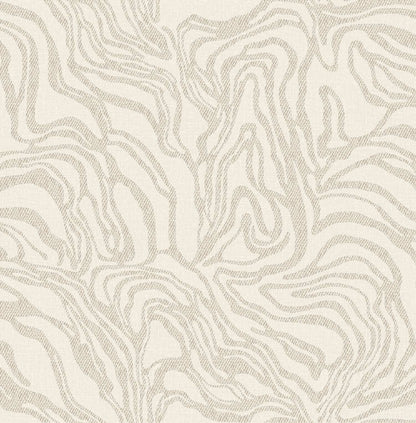 Drew & Jonathan Home Massar Wallpaper Sample - Taupe