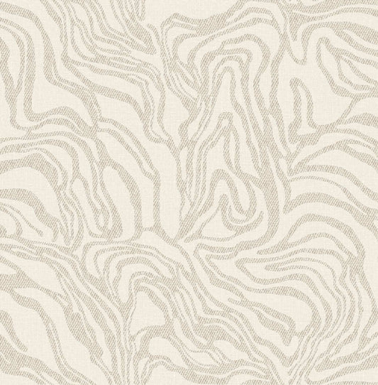 Drew & Jonathan Home Massar Marbled Wallpaper - Taupe