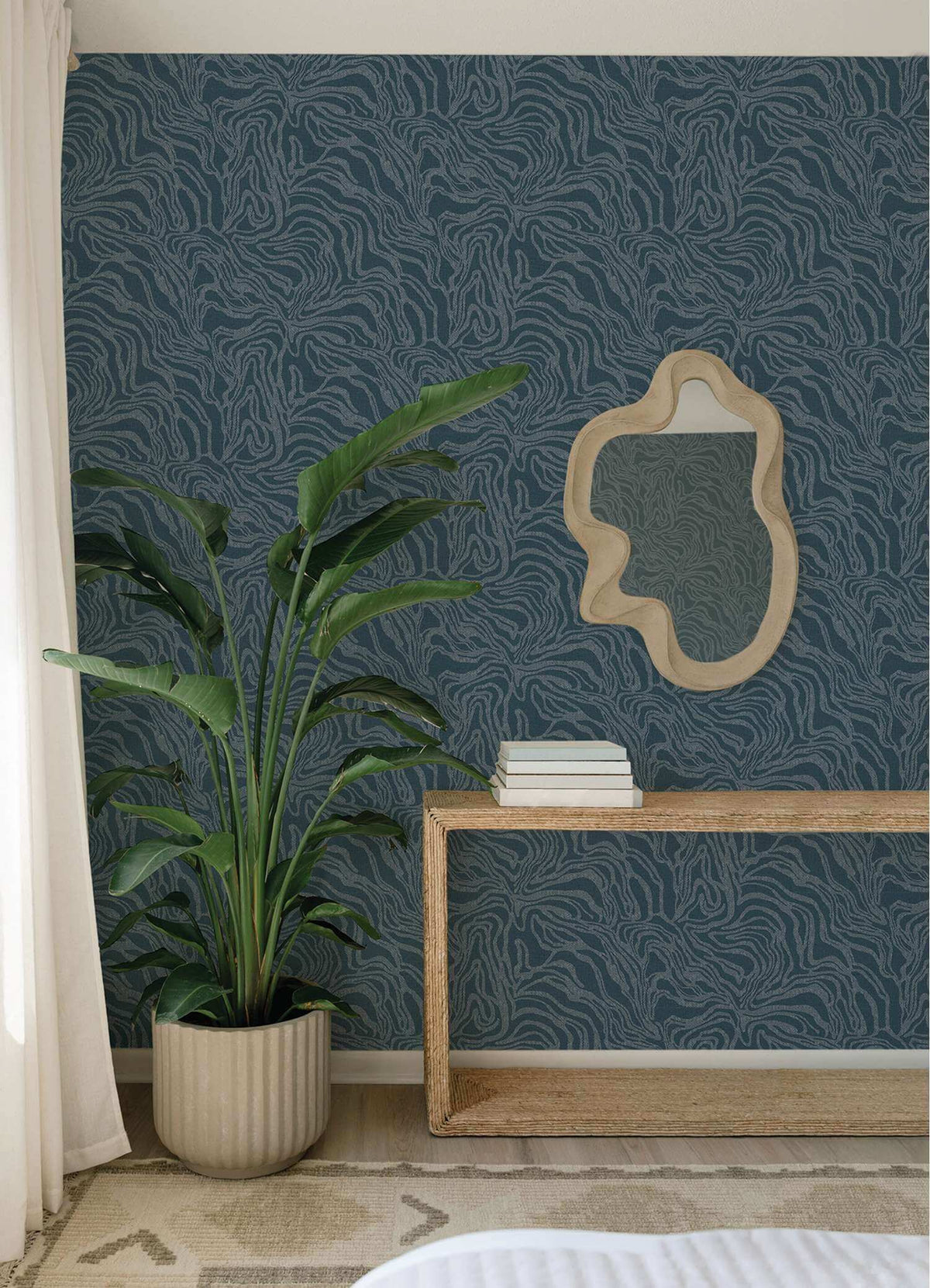 Drew & Jonathan Home Massar Marbled Wallpaper - Teal