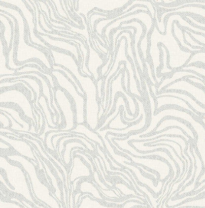 Drew & Jonathan Home Massar Wallpaper Sample - Silver