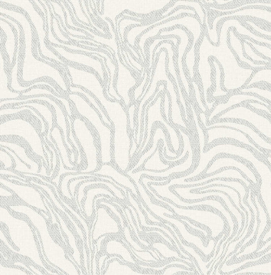 Drew & Jonathan Home Massar Marbled Wallpaper - Silver
