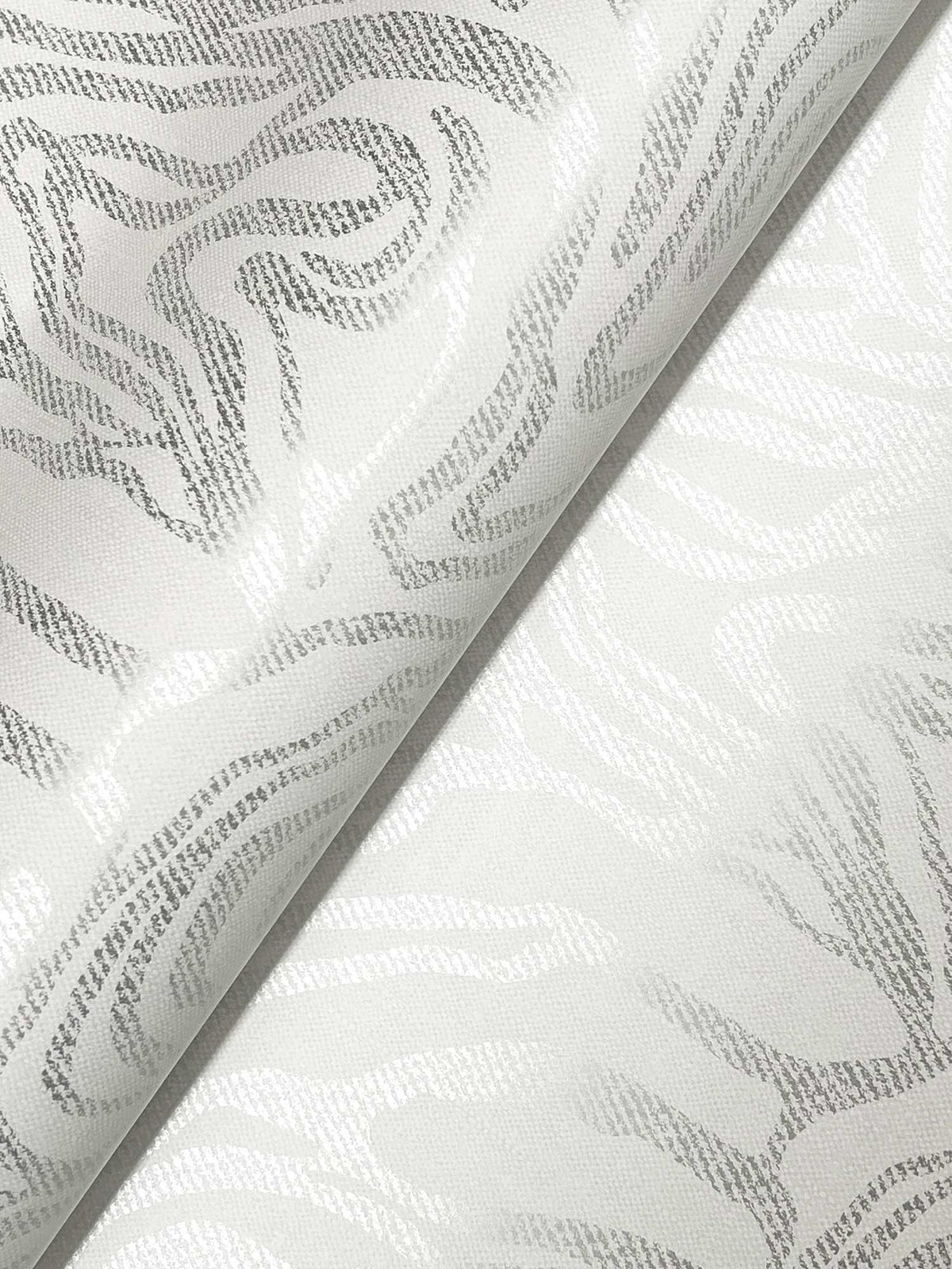 Drew & Jonathan Home Massar Wallpaper Sample - Silver