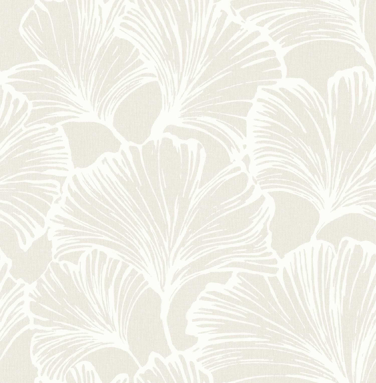 Drew & Jonathan Home Kyoto Leaf Wallpaper Sample - Dove