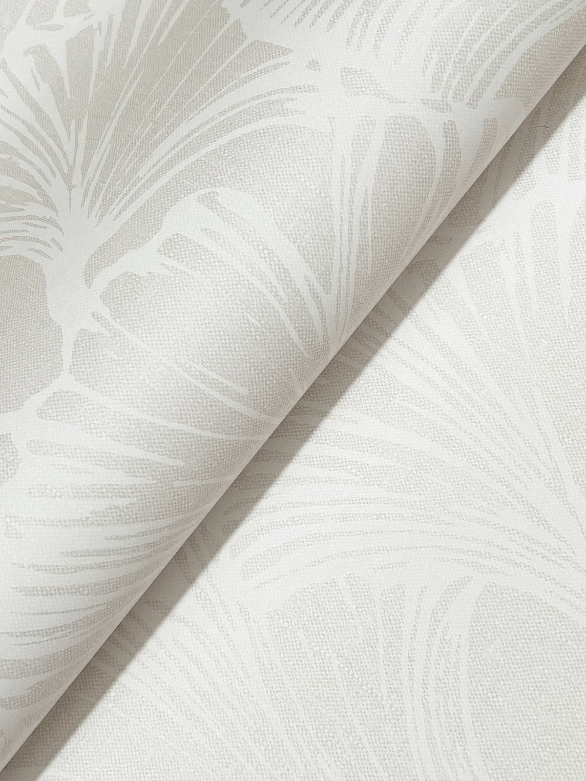 Drew & Jonathan Home Kyoto Leaf Wallpaper Sample - Dove