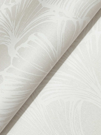 Drew & Jonathan Home Kyoto Leaf Wallpaper Sample - Dove