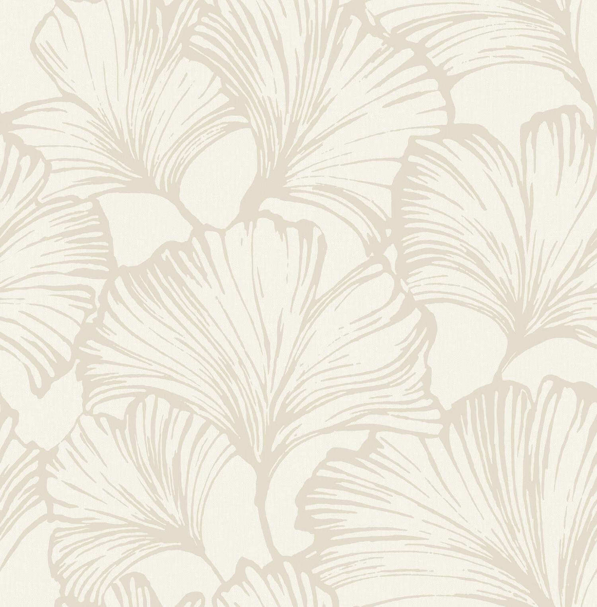 Drew & Jonathan Home Kyoto Leaf Wallpaper Sample - Pearl