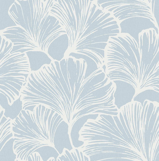 Drew & Jonathan Home Kyoto Leaf Wallpaper - Sky