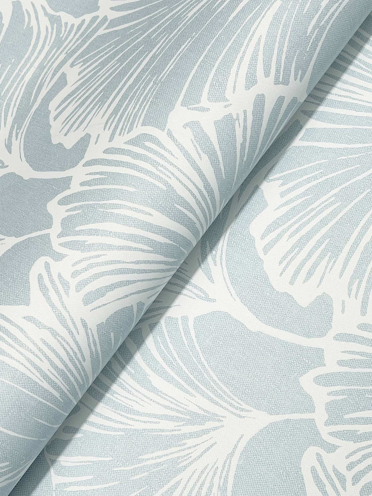 Drew & Jonathan Home Kyoto Leaf Wallpaper Sample - Sky