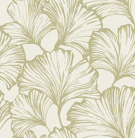 Drew & Jonathan Home Kyoto Leaf Wallpaper - Moss