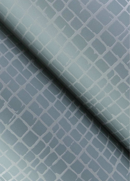 Drew & Jonathan Home Albin Gridline Wallpaper - Sky Blue