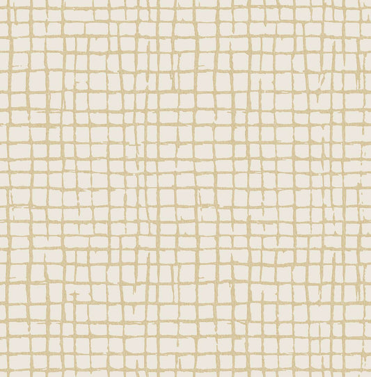 Drew & Jonathan Home Albin Gridline Wallpaper - Pearl