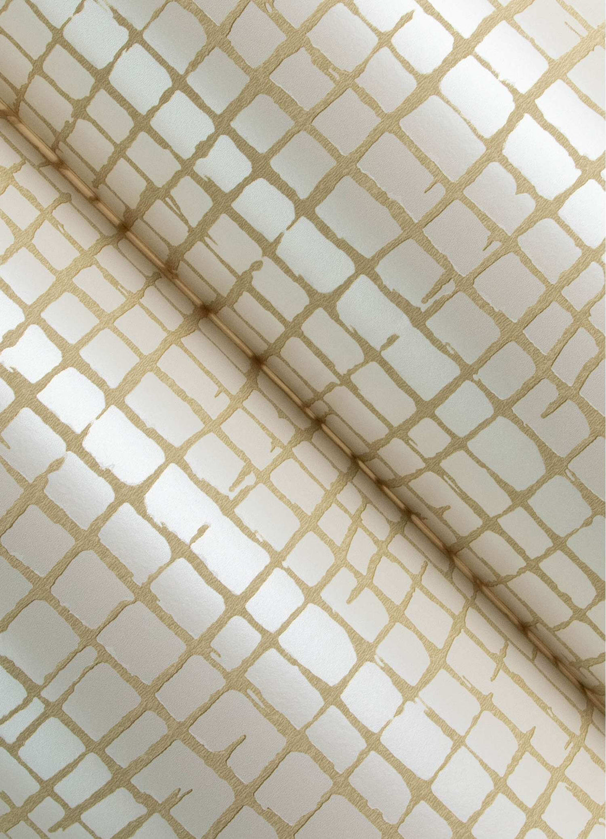 Drew & Jonathan Home Albin Gridline Wallpaper - Pearl