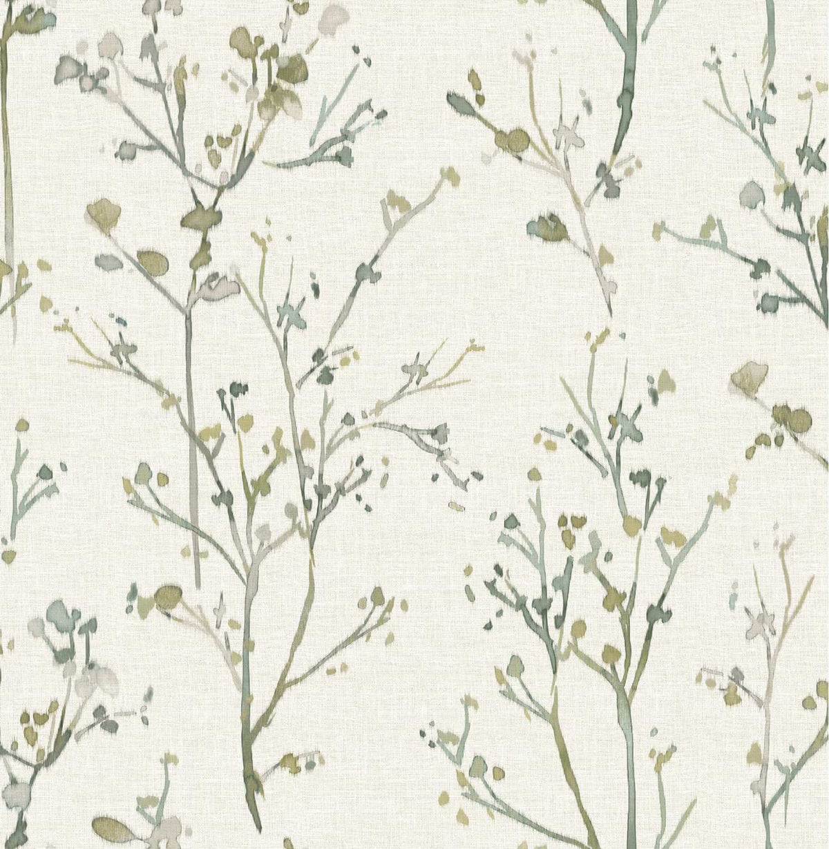 Drew & Jonathan Home Silverling Wallpaper Sample - Moss