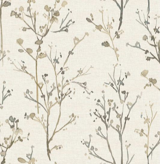 Drew & Jonathan Home Silverling Branches Wallpaper - Neutral