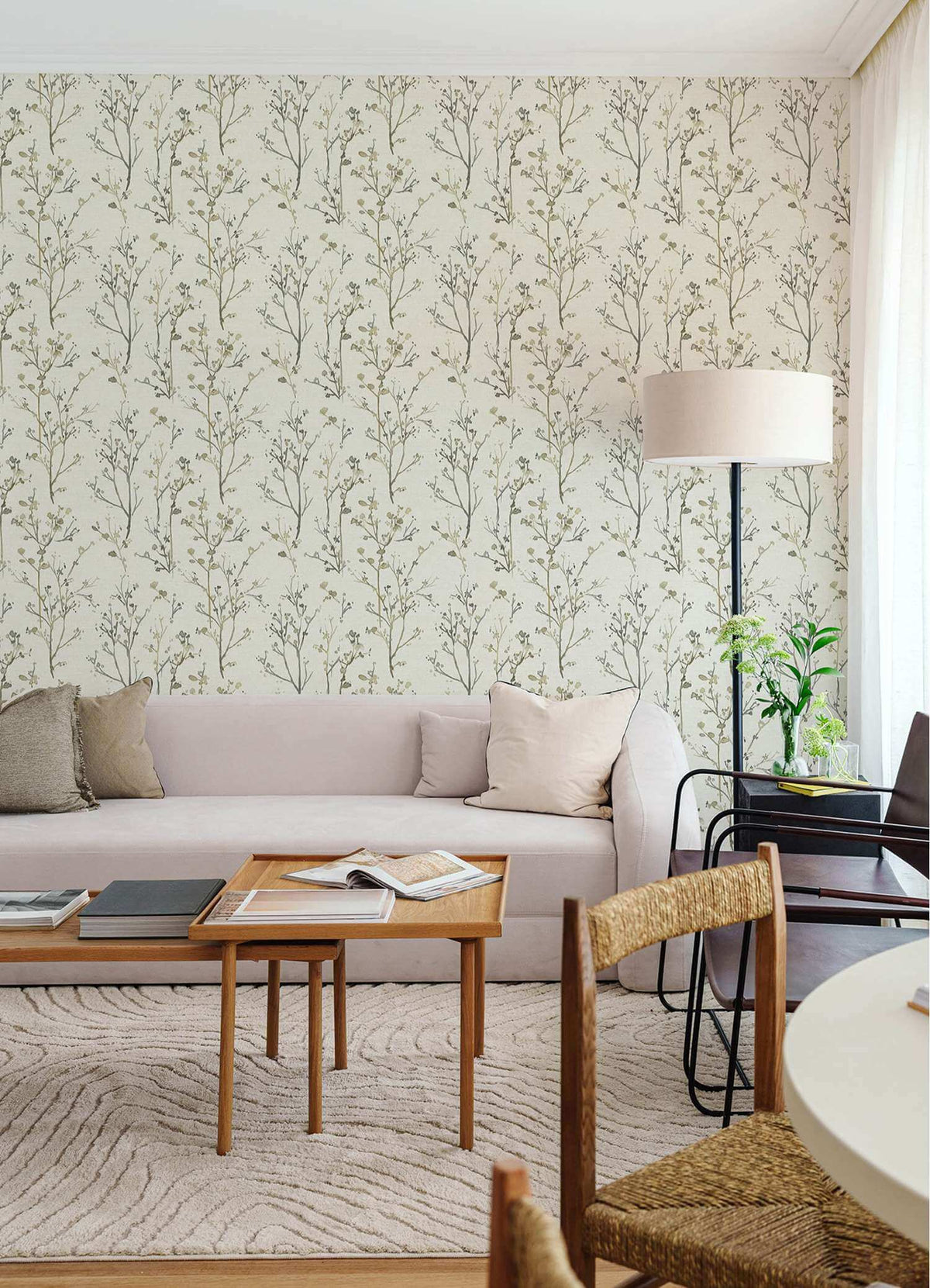 Drew & Jonathan Home Silverling Wallpaper Sample - Neutral