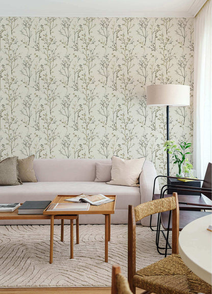 Drew & Jonathan Home Silverling Wallpaper Sample - Neutral