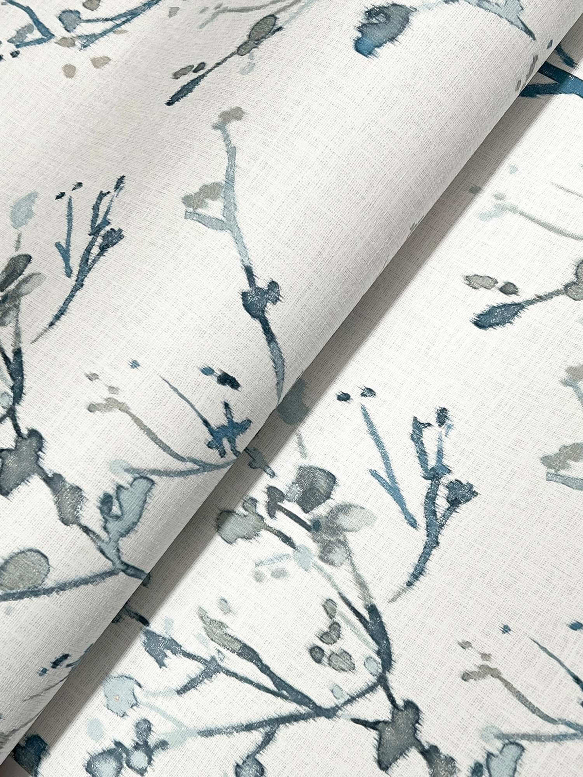 Drew & Jonathan Home Silverling Wallpaper Sample - Blue