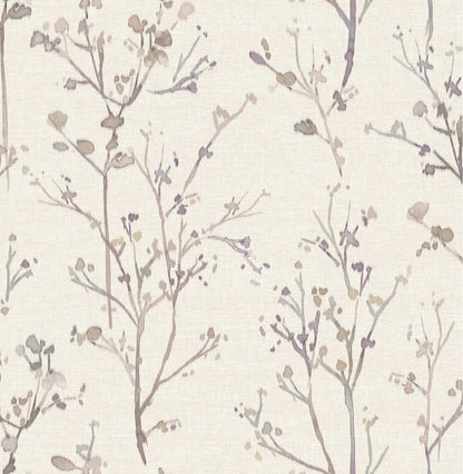 Drew & Jonathan Home Silverling Wallpaper Sample - Lavender