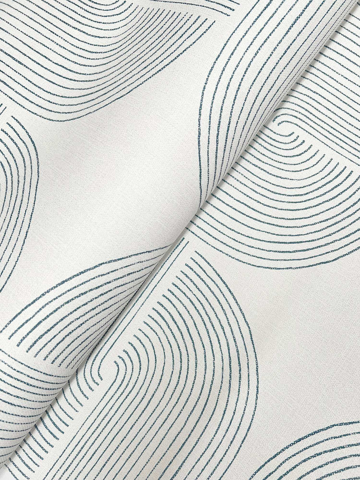 Drew & Jonathan Home Savoye Spiral Wallpaper - Dark Blue
