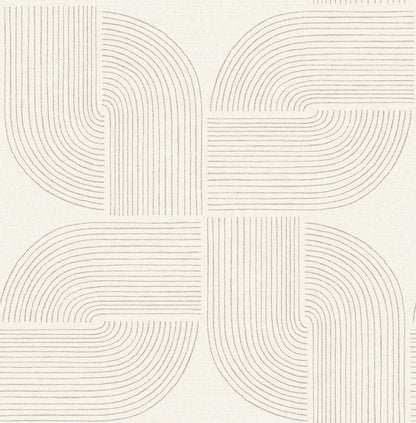 Drew & Jonathan Home Savoye Wallpaper Sample - Brown
