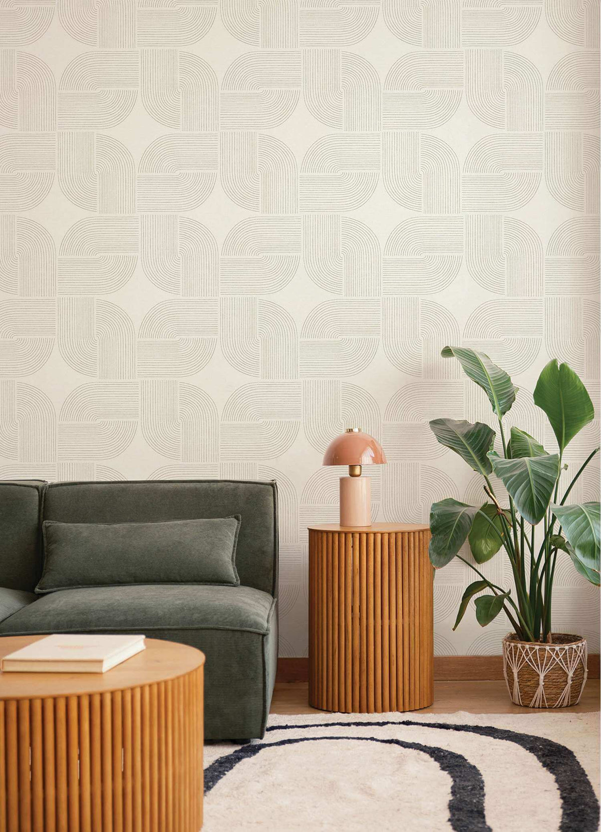 Drew & Jonathan Home Savoye Wallpaper Sample - Brown
