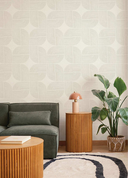 Drew & Jonathan Home Savoye Wallpaper Sample - Brown