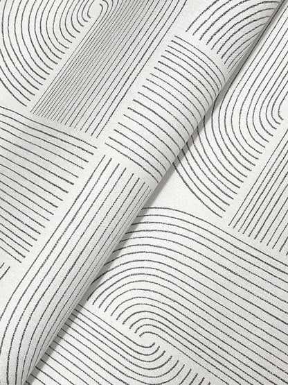 Drew & Jonathan Home Savoye Wallpaper Sample - Black