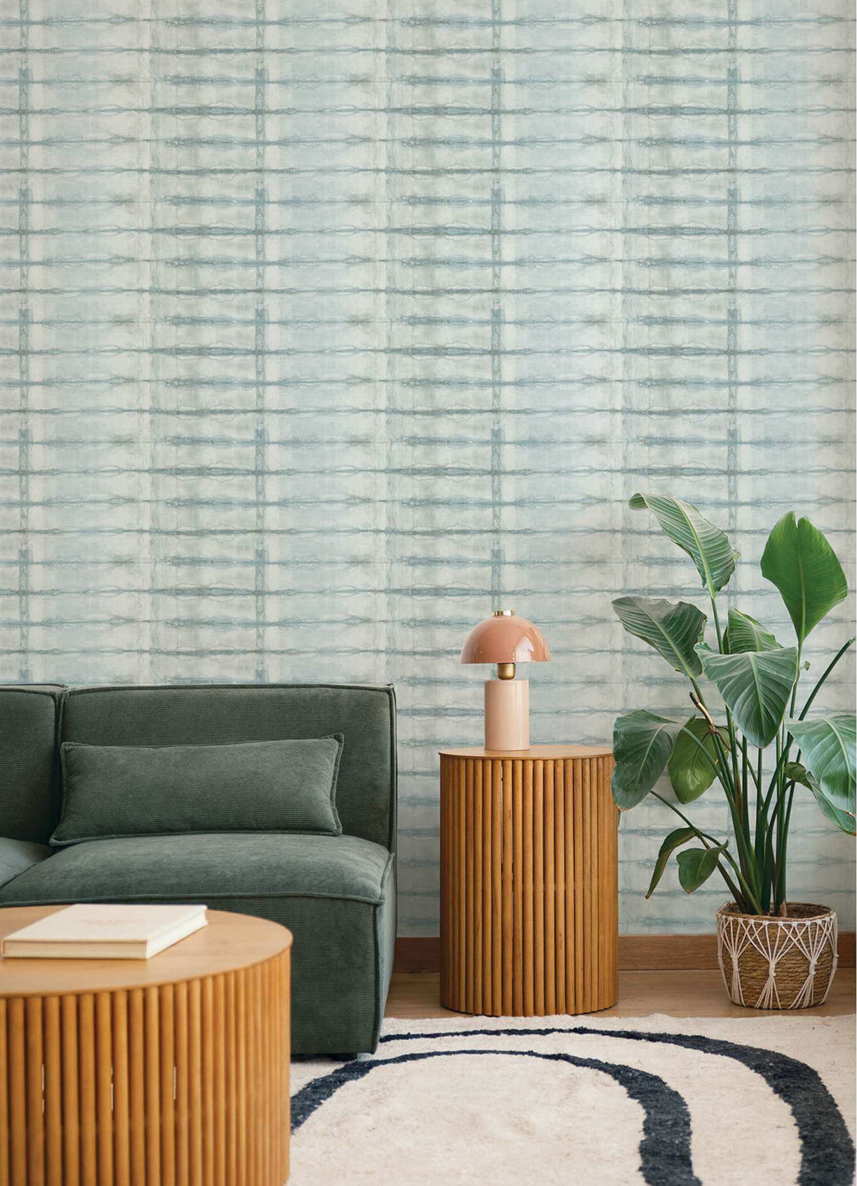 Drew & Jonathan Home Modulus Wallpaper Sample - Denim
