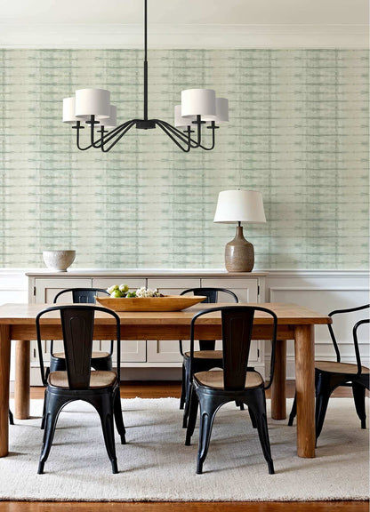 Drew & Jonathan Home Modulus Stripe Wallpaper - Seafoam