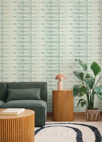 Drew & Jonathan Home Modulus Stripe Wallpaper - Seafoam