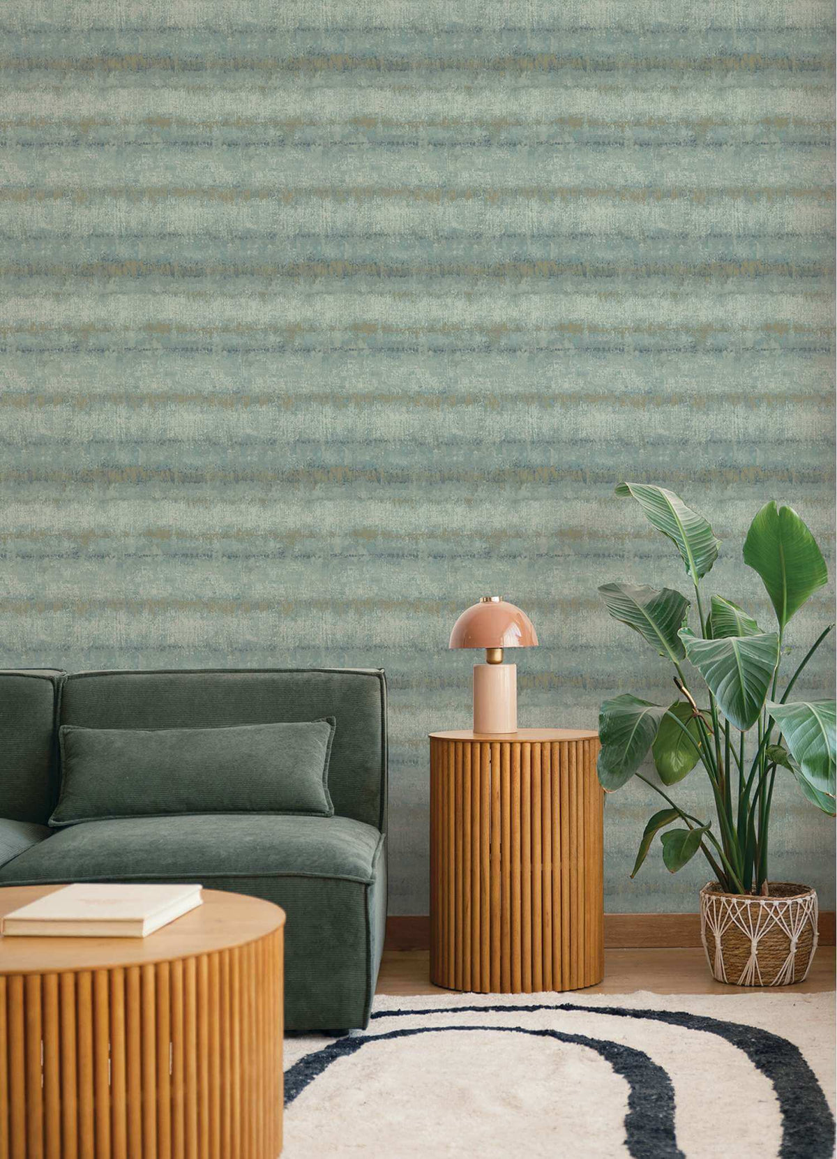 Drew & Jonathan Home Morningtide Stripe Wallpaper - Light Blue