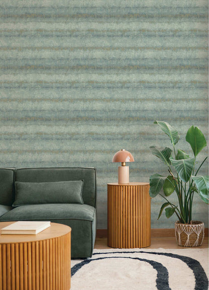 Drew & Jonathan Home Morningtide Stripe Wallpaper - Light Blue