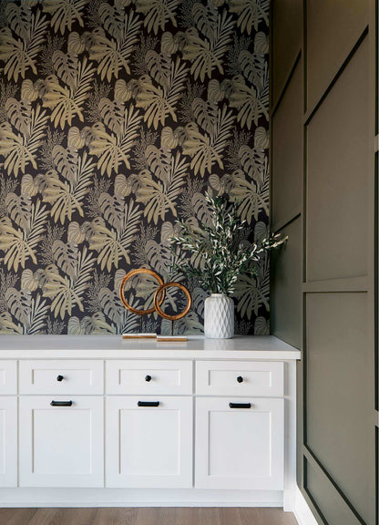 Drew & Jonathan Home Alocasia Wallpaper Sample - Neutral