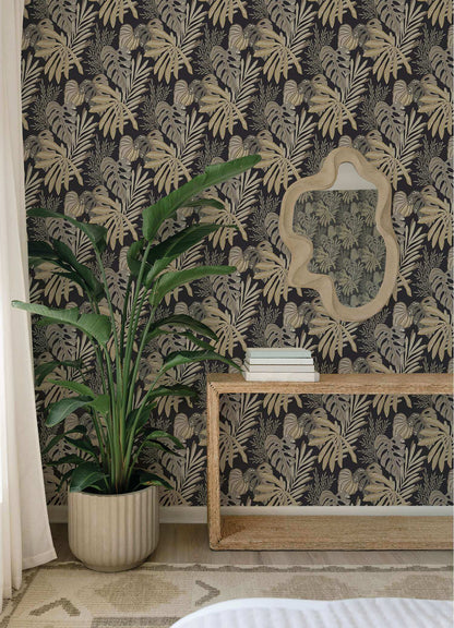Drew & Jonathan Home Alocasia Wallpaper Sample - Neutral