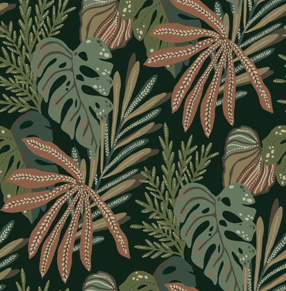 Drew & Jonathan Home Alocasia Wallpaper Sample - Multicolor