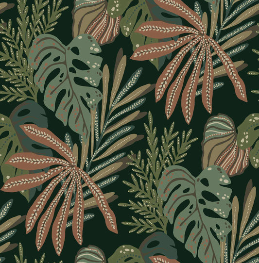 Drew & Jonathan Home Alocasia Tropical Wallpaper - Multicolor