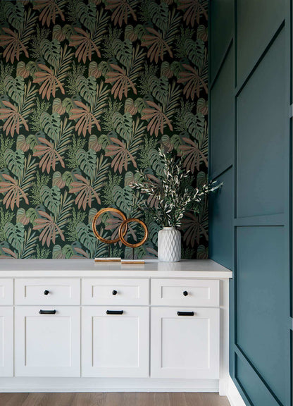 Drew & Jonathan Home Alocasia Wallpaper Sample - Multicolor