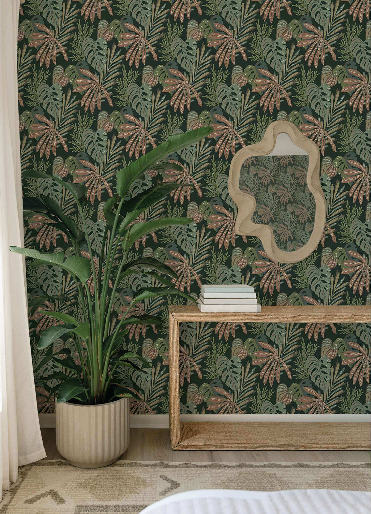 Drew & Jonathan Home Alocasia Wallpaper Sample - Multicolor