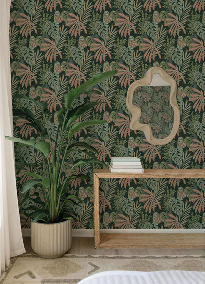 Drew & Jonathan Home Alocasia Wallpaper Sample - Multicolor