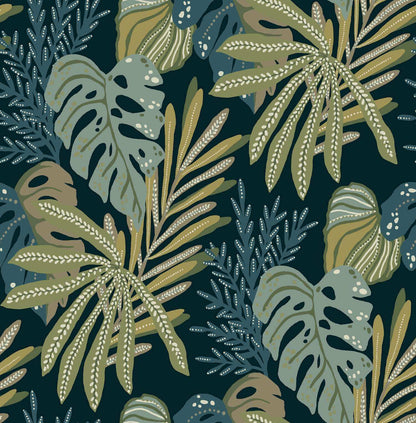 Drew & Jonathan Home Alocasia Wallpaper Sample - Green
