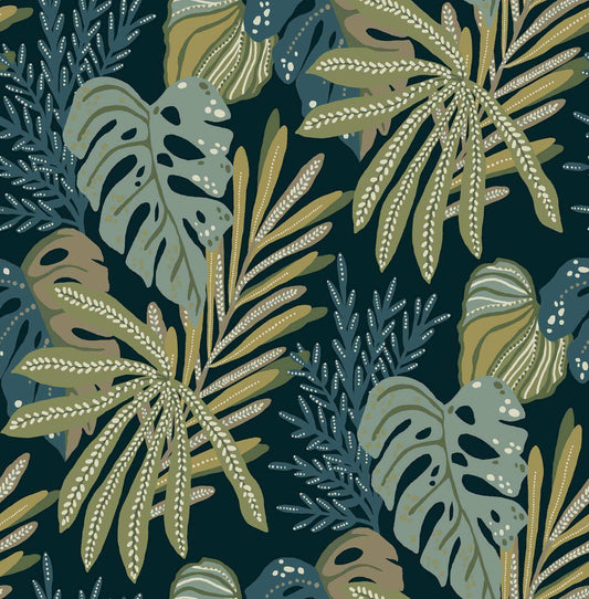 Drew & Jonathan Home Alocasia Tropical Wallpaper - Green